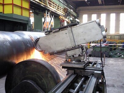 Schleifen einer Walze